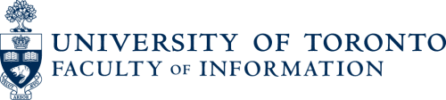 University of Toronto Faculty of Information with their crest on the left-hand side