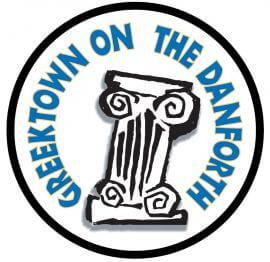 Logo of GreekTown on the Danforth BIA