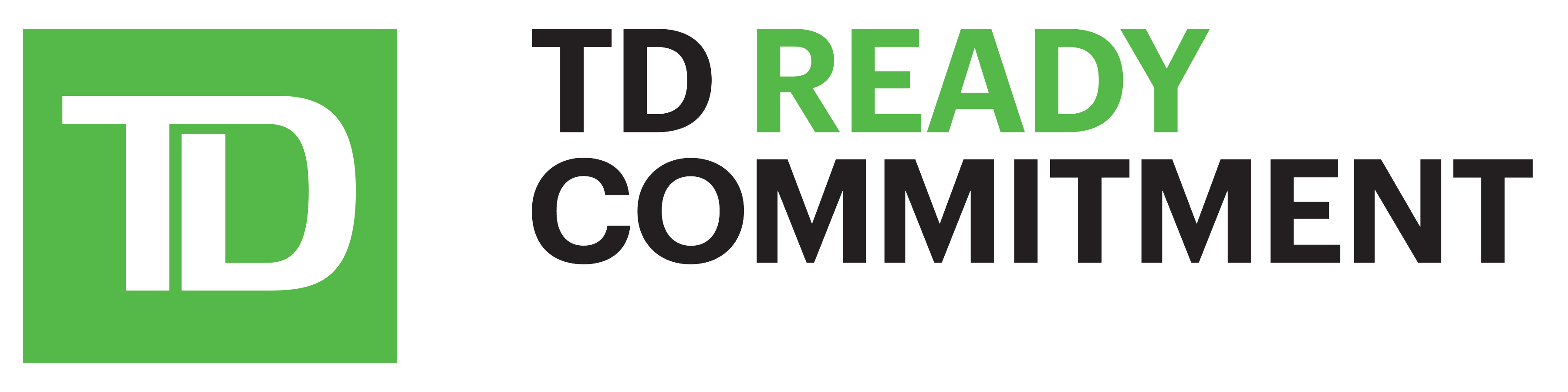Logo of TD Bank and their program The Ready Commitment