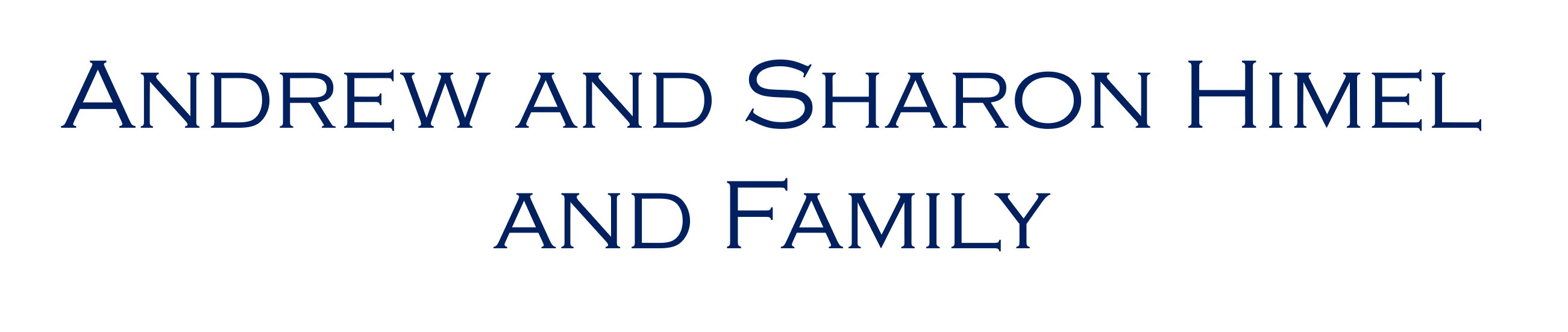 Andrew and Sharon Himel and family logo